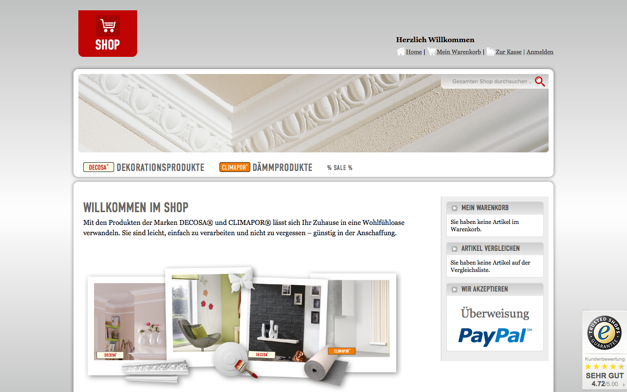 Screenshot Online-Shop PVG-Direkt.de